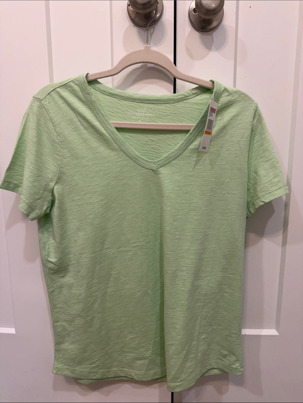 Vineyard Vines Light Green V-Neck Short Sleeve Tee